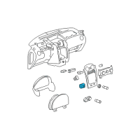 OEM Chevrolet HHR Switch Asm-Rear Window Wiper & Washer *Ebony Diagram - 22724902