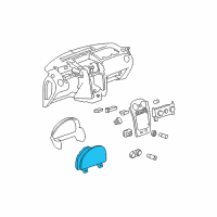 OEM 2006 Chevrolet HHR Instrument Panel Gage CLUSTER Diagram - 20819157