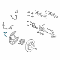 OEM 2018 Acura TLX Sensor Assembly, Rear Diagram - 57470-TZ3-A51