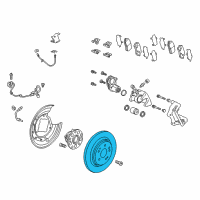 OEM 2018 Acura TLX Disk, Rear Brake Diagram - 42510-TZ3-A51