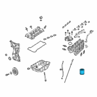 OEM Dodge Challenger Filter Engine Oil Diagram - 4892339AB