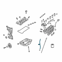 OEM 2016 Jeep Cherokee Tube-Engine Oil Indicator Diagram - 5047399AB