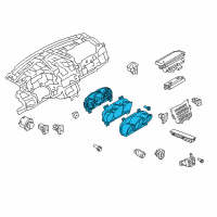 OEM 2013 Lincoln MKT Cluster Assembly Diagram - DE9Z-10849-CA