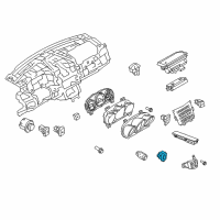 OEM Ford Flex In-Car Temperature Sensor Diagram - EG1Z-19E616-A