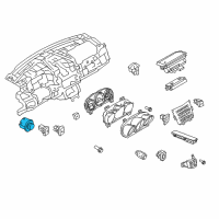 OEM 2012 Lincoln MKT Headlamp Switch Diagram - AE9Z-11654-CA