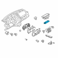 OEM 2013 Lincoln MKT Dash Control Unit Diagram - EE9Z-19980-D