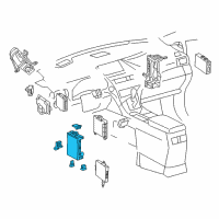OEM 2012 Lexus RX350 Block Assembly, Driver Side Diagram - 82730-0E880