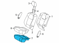 OEM 2022 Toyota Sienna Seat Cushion Pad Diagram - 79135-08040