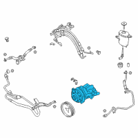 OEM BMW 550i GT xDrive Power Steering Pump Diagram - 32-41-4-076-320