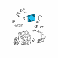 OEM 2008 Toyota Sequoia Evaporator Core Diagram - 88501-0C071