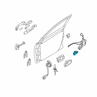 OEM Kia Rio5 Front Door Actuator Assembly Left Diagram - 957351G020