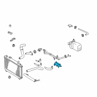 OEM 1998 Toyota Camry Water Outlet Diagram - 16331-74260