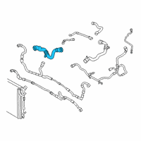 OEM 2017 BMW 340i Engine Radiator Hose Diagram - 17-12-8-662-842