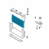 OEM 2013 BMW ActiveHybrid 5 Radiator Diagram - 17-11-8-615-426