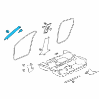 OEM 2022 Honda Insight GARNISH, L- *NH882L* Diagram - 84151-TBA-A12ZB