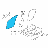 OEM 2019 Honda Insight Seal, FR Door Open Diagram - 72315-TBA-A01