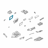 OEM 1997 Pontiac Sunfire Seal, A/C Evaporator Diagram - 52486388