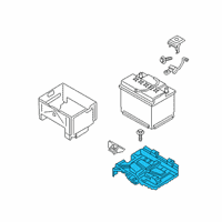 OEM 2019 Hyundai Veloster Tray Assembly-Battery Diagram - 37150-J9500