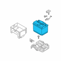 OEM 2020 Hyundai Venue Battery Assembly Diagram - 37110-3X000