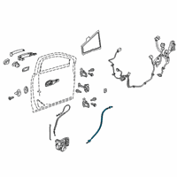 OEM 2022 Chevrolet Blazer Lock Cable Diagram - 42441145