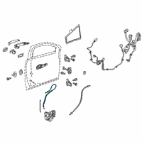 OEM Chevrolet Blazer Lock Cable Diagram - 42441146