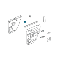 OEM Hummer Switch, Rear Side Door Window Diagram - 15093146