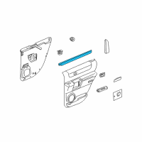 OEM 2005 Hummer H2 Belt Weatherstrip Diagram - 15173637