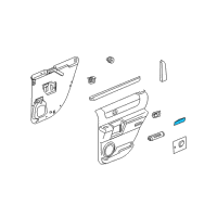 OEM Chevrolet Silverado 3500 HD Courtesy Lamp Diagram - 15021517