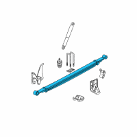 OEM Chevrolet Suburban 1500 Spring, Rear Leaf Diagram - 15749675