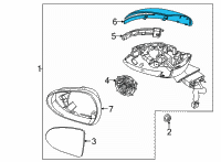 OEM 2022 Kia K5 SCALP-O/S Rr View Mi Diagram - 87616L3000