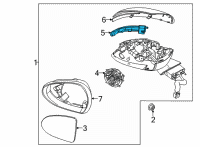 OEM 2021 Kia K5 Lamp Assembly-Outside Mi Diagram - 87614L2000