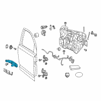 OEM 2020 Dodge Journey Handle-Exterior Door Diagram - 1RH64LAUAG