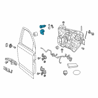 OEM 2016 Dodge Journey Cylinder-Door Lock Diagram - 68085684AA