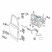 OEM 2020 Dodge Journey Cable-Inside Handle To Latch Diagram - 68103383AB