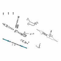 OEM 2005 Toyota Celica Inner Tie Rod Diagram - 45503-49035