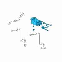 OEM 2009 Lexus SC430 Charcoal Canister Assembly Diagram - 77740-24090