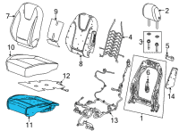 OEM Buick Encore GX Seat Cushion Pad Diagram - 42788157