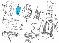 OEM Buick Encore GX Seat Back Heater Diagram - 84763288