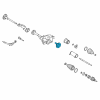OEM Chevrolet Silverado 3500 Front Drive Axle Inner Shaft Diagram - 26058806