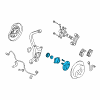 OEM 2004 Chrysler Sebring Wheel Hub Diagram - MB892408