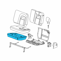OEM 2016 GMC Canyon Seat Cushion Diagram - 84664222
