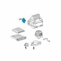 OEM 2002 Toyota Prius Damper Servo Sub-Assembly(For Recirculation) Diagram - 87106-47070