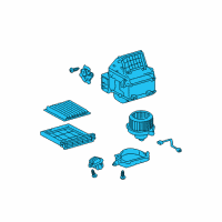 OEM Toyota Prius Blower Assembly Diagram - 87130-47050