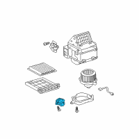 OEM Toyota Prius Resistor Diagram - 87165-47010