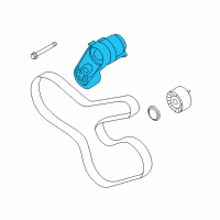 OEM BMW 328i GT xDrive Mechanical Belt Tensioner Diagram - 11-28-8-604-266