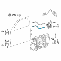 OEM Dodge Charger Cable-Outside Handle Diagram - 68359599AC