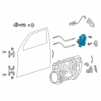 OEM 2019 Jeep Cherokee Latch-Front Door Diagram - 4589913AH