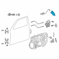 OEM 2012 Dodge Charger Handle-Front Door Exterior Diagram - 1MZ84JSCAJ