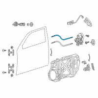 OEM 2012 Dodge Charger Cable-Inside Handle To Latch Diagram - 68103788AA