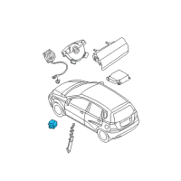 OEM 2008 Chevrolet Aveo5 Sensor, Inflator Restraint Side Imp Diagram - 96447641